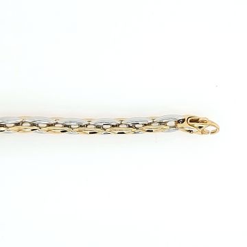 Juwelier Vanquaethem Armband - Goud 18 Karaat Bicolor