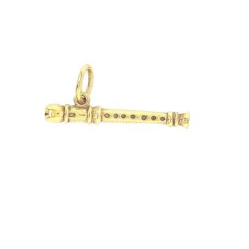 Juwelier Vanquaethem Hanger - Goud 18 karaat - Fluit