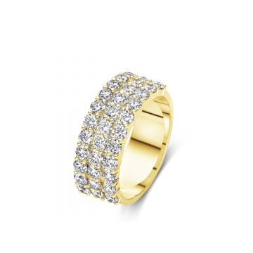 Juwelier Vanquaethem Ring - Goud 18 karaat - Briljant