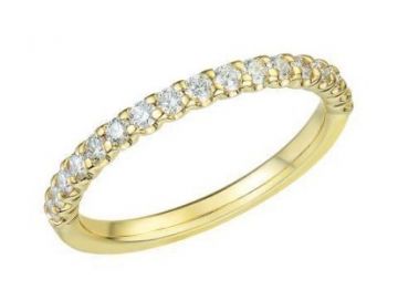 Juwelier Vanquaethem Trouwring - Goud 18 karaat - Briljant