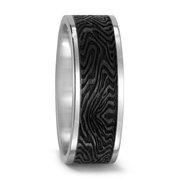 Juwelier Vanquaethem Trouwring - Carbon & Titanium