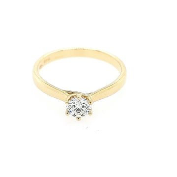 Juwelier Vanquaethem Verlovingsring - Goud 18 karaat - Briljant